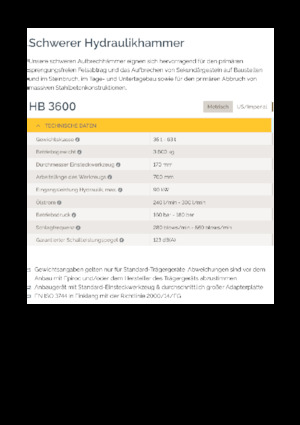 Hydraulická bourací kladiva Epiroc HB 3600