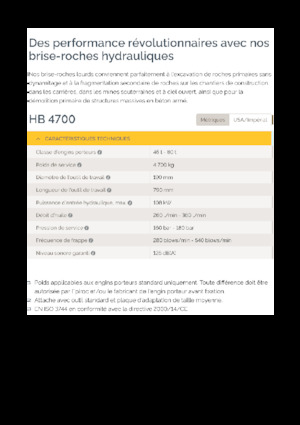 Hydraulická bourací kladiva Epiroc HB 4700