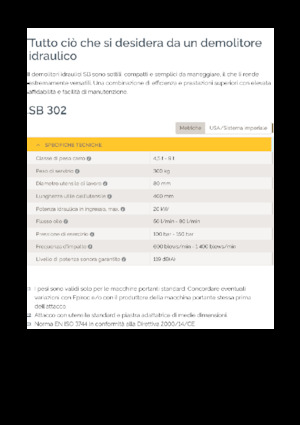 Hydraulická bourací kladiva Epiroc SB 302