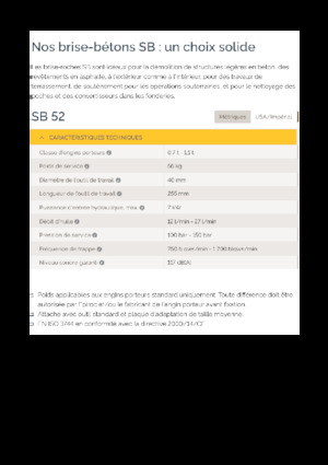 Hydraulická bourací kladiva Epiroc SB 52