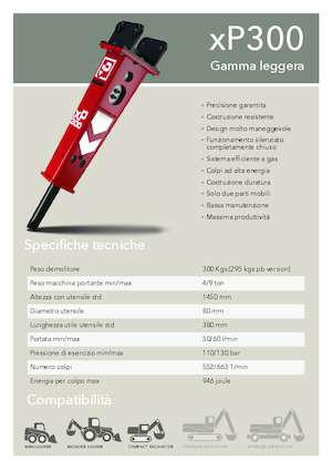 Hydraulická bourací kladiva Promove xP 300