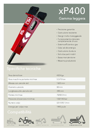 Hydraulická bourací kladiva Promove xP 400