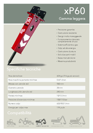 Hydraulická bourací kladiva Promove xP 60 