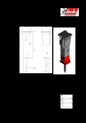 Hydraulická bourací kladiva Steck B 10