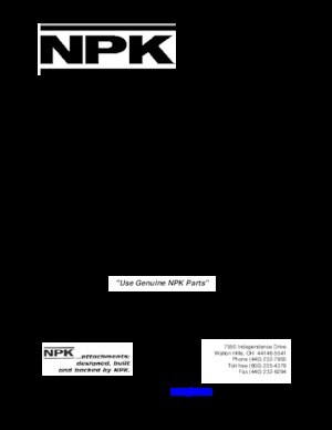 Hydraulická bourací kladiva NPK E 216 B