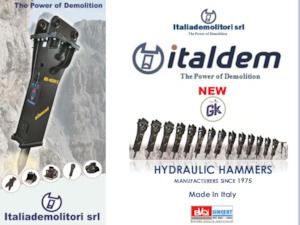 Hydraulická bourací kladiva Italdem GK 75 S
