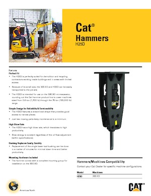Hydraulická bourací kladiva Caterpillar H25D