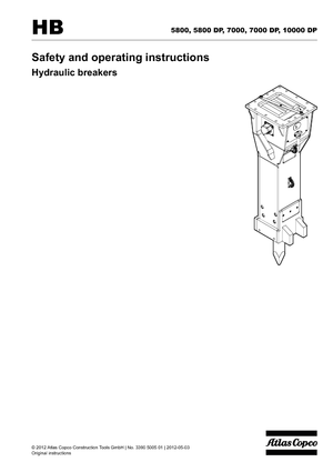 Hydraulická bourací kladiva Atlas Copco HB 7000