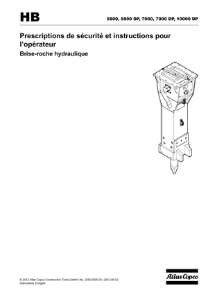 Hydraulická bourací kladiva Atlas Copco HB 7000