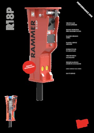 Hydraulická bourací kladiva Rammer R18P