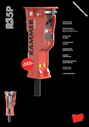 Hydraulická bourací kladiva Rammer R35P