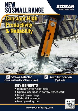 Hydraulická bourací kladiva Soosan SQ50