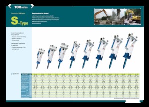 Hydraulická bourací kladiva Komac TOR 42S