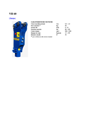 Hydraulická bourací kladiva Vistarini VH 60