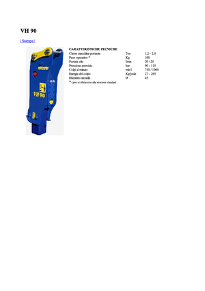 Hydraulická bourací kladiva Vistarini VH 90