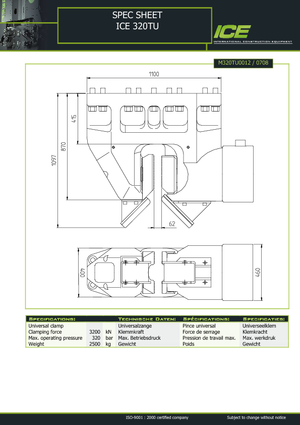 Hydraulické kleštiny ICE 320 TU