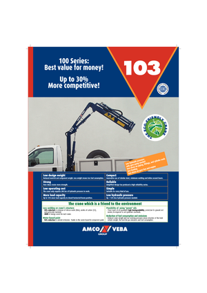 Hydraulické nakládací jeřáby Amco Veba 103-3 S