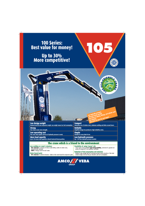 Hydraulické nakládací jeřáby Amco Veba 105-3 S