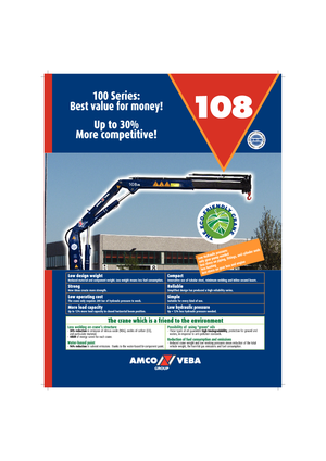 Hydraulické nakládací jeřáby Amco Veba 108-1 S