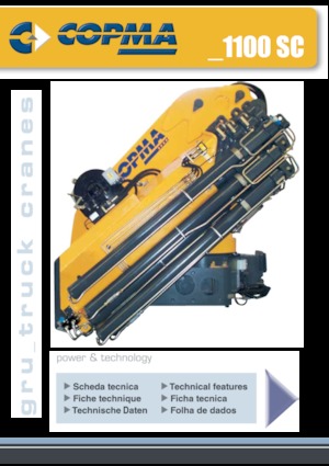 Hydraulické nakládací jeřáby COPMA 2000 1100.4 SC