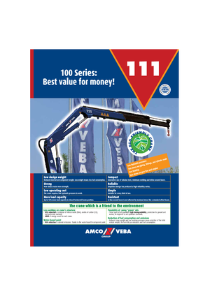 Hydraulické nakládací jeřáby Amco Veba 111-3 S