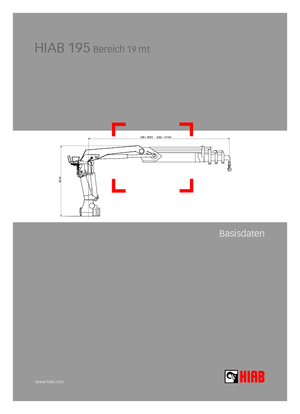 Hydraulické nakládací jeřáby Hiab 195-4 Jib 30