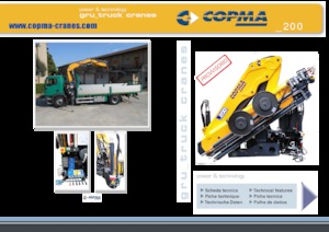 Hydraulické nakládací jeřáby COPMA 2000 200.5