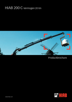 Hydraulické nakládací jeřáby Hiab 200 C-2