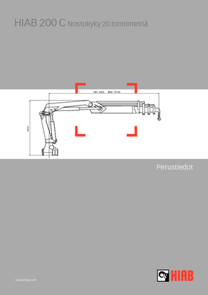 Hydraulické nakládací jeřáby Hiab 200 C-2