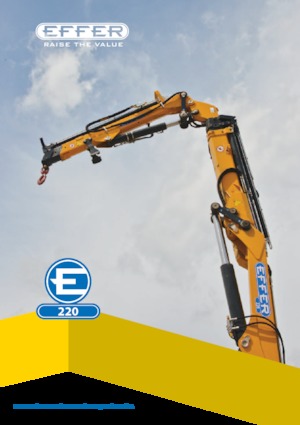Hydraulické nakládací jeřáby Effer 220 5S