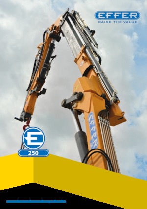 Hydraulické nakládací jeřáby Effer 250 3S