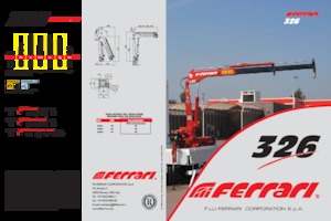 Hydraulické nakládací jeřáby Ferrari® 326R A2 