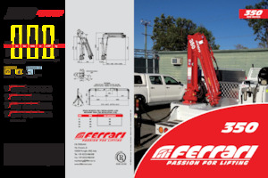 Hydraulické nakládací jeřáby Ferrari® 350 A4 