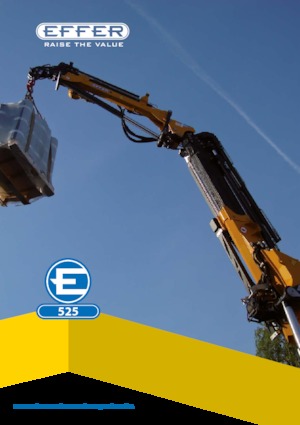 Hydraulické nakládací jeřáby Effer 525 6S