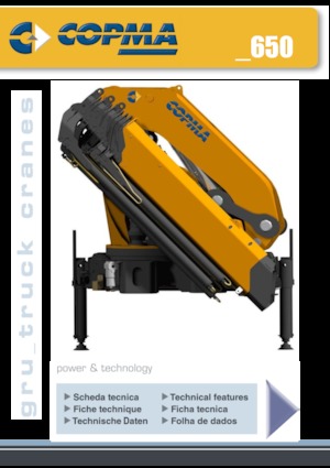 Hydraulické nakládací jeřáby COPMA 2000 650.4