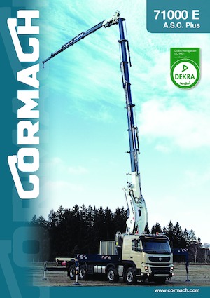 Hydraulické nakládací jeřáby Cormach 71000 E9F134 A.S.C. Plus