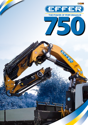 Hydraulické nakládací jeřáby Effer 750 6S