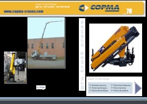 Hydraulické nakládací jeřáby COPMA 2000 78.2