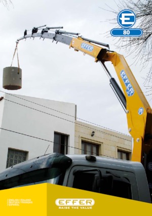 Hydraulické nakládací jeřáby Effer 80 1S