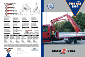 Hydraulické nakládací jeřáby Amco Veba 804-4 S