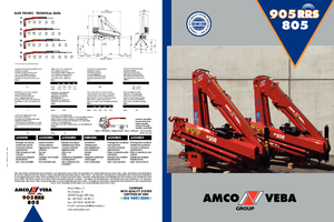 Hydraulické nakládací jeřáby Amco Veba 805-1 S