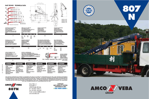 Hydraulické nakládací jeřáby Amco Veba 807N-3 S Jib 1