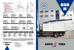 Hydraulické nakládací jeřáby Amco Veba 808N-3 S Jib 2
