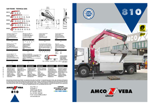 Hydraulické nakládací jeřáby Amco Veba 810-1 S