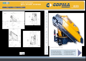 Hydraulické nakládací jeřáby COPMA 2000 820.8 J6