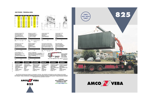Hydraulické nakládací jeřáby Amco Veba 825-3 S Jib 3S