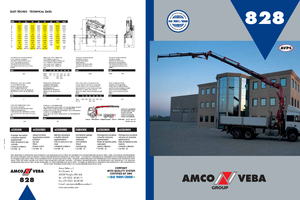 Hydraulické nakládací jeřáby Amco Veba 828-4 S Jib 3