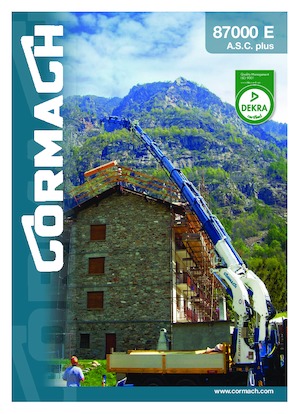 Hydraulické nakládací jeřáby Cormach 87000 E8F186 A.S.C. Plus