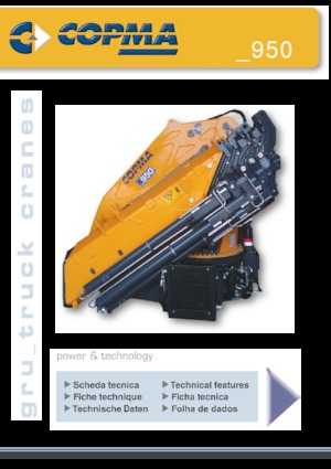 Hydraulické nakládací jeřáby COPMA 2000 950.8