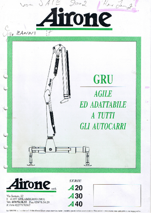 Hydraulické nakládací jeřáby Airone A 40 S 1